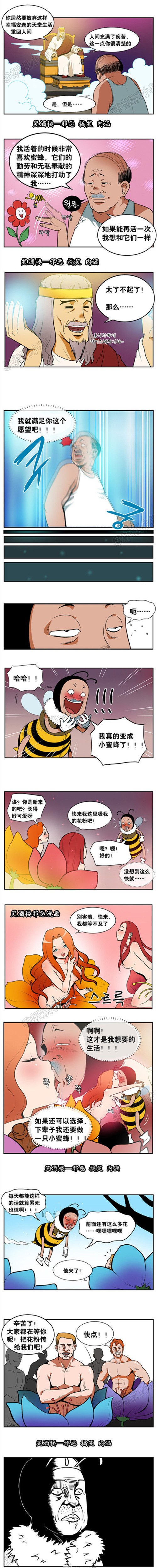 内涵漫画|来生，我想做一只小蜜蜂