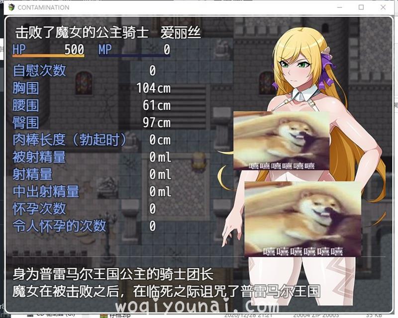 【RPG/女骑士】快堕王女-人格国家蹂躙RPG 精翻汉化版 付存档 CG【1.7G/新汉化】