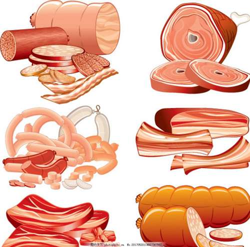漫画美食肉图片