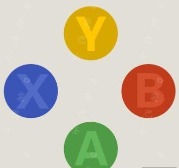 疯狂猜图黄红绿蓝四个圆和各有ybax字母