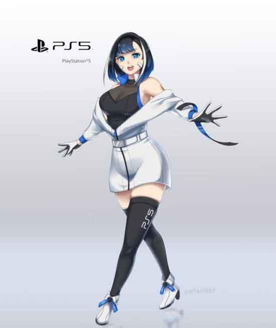 PS5娘化图恶搞沙雕图 ps5拟人娘化超美