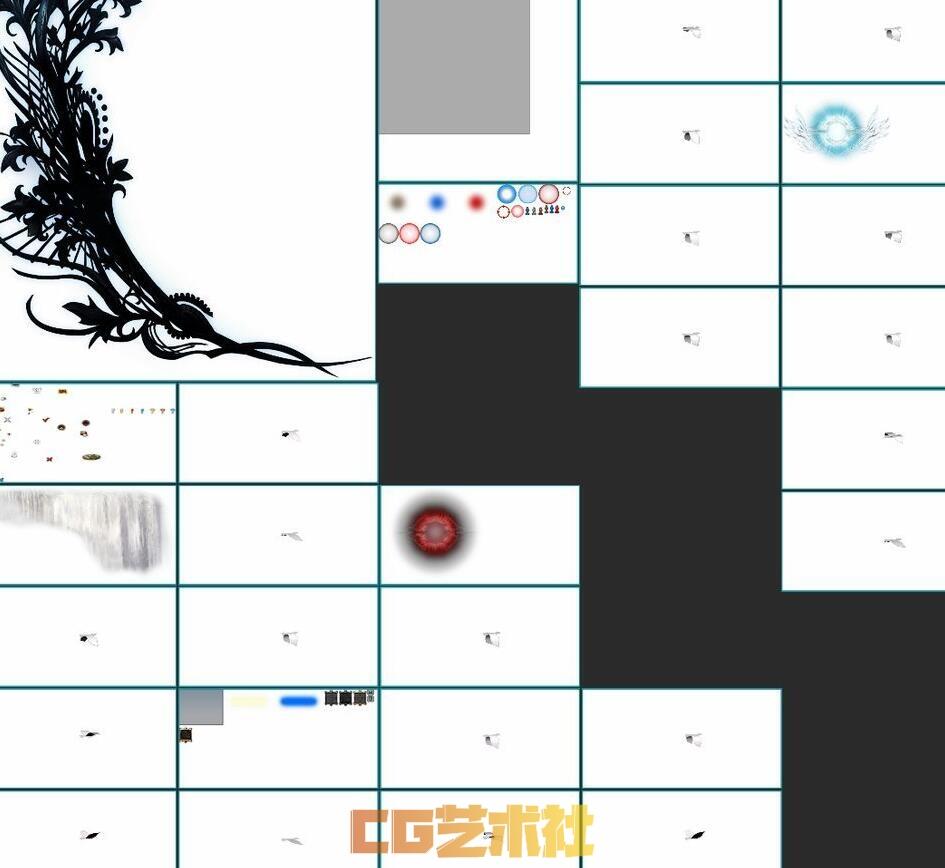 【游戏CG】画风清晰细腻的Ui界面，【Tera】游戏原画美术资源超值素材