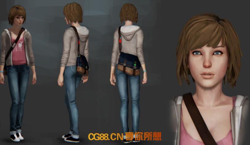 欧美卡通 【概念图】奇异人生（Life is Strange）官方概念设定，场景，人设原画，3D共343P