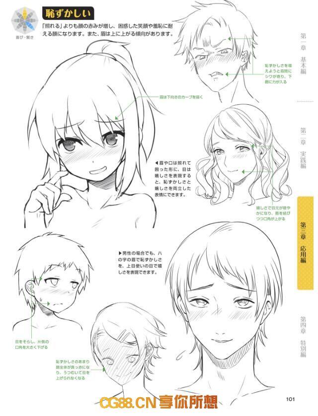 【PDF】表情Draw in digital tools! How to draw the overflow facial expressions emotions of the characters