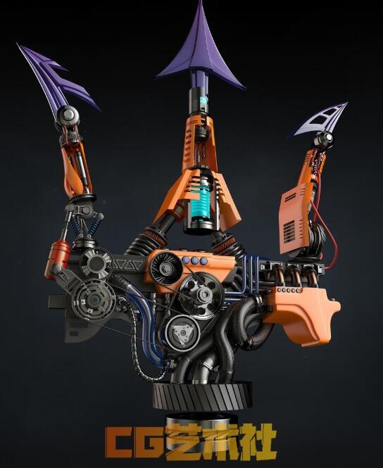 【3d设计】will johnson国人艺术家机械 角色 武器3D作品47p