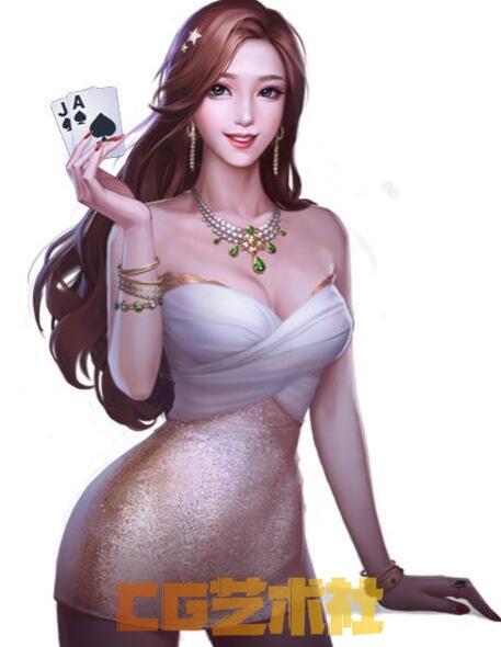 [立绘素材] 棋牌美女角色 老外 牛仔 赛车 狐兔 总裁 真人 PNG立绘素材