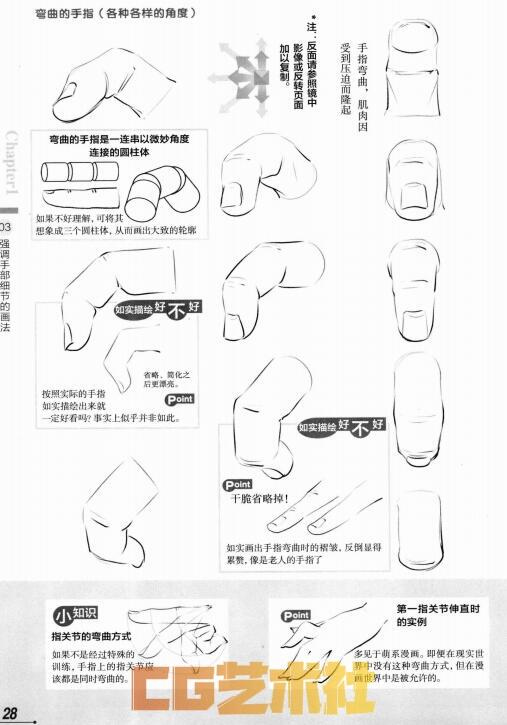 [手绘教程] 漫画达人技法圣经手足表现篇