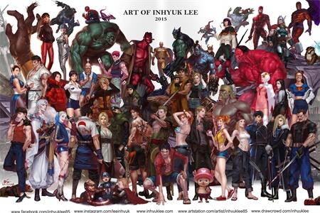 A站画廊0395InHyuk Lee[黑豹 金刚狼 漫威 佐罗 龙珠 海贼王 龙珠 ][386P-70M] artstation