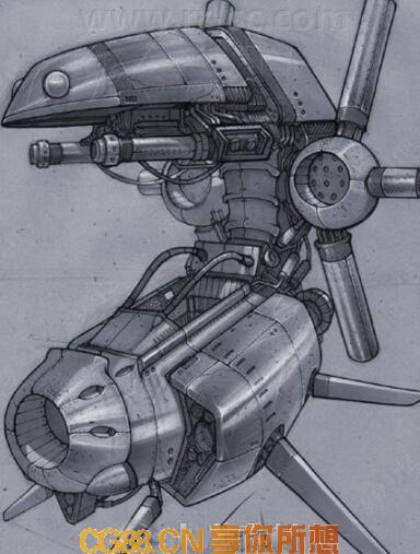 原画资源-次世代陆行装甲战车设定原画插画合集素材杂志CG88分享