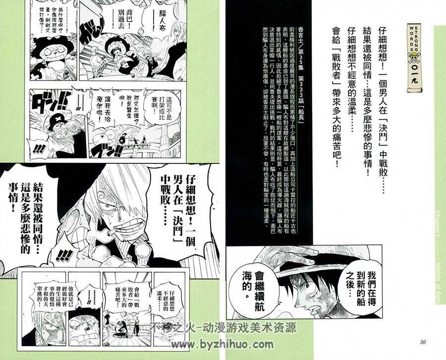 海贼王 ONE PIECE 航海王经典名言集 上下集