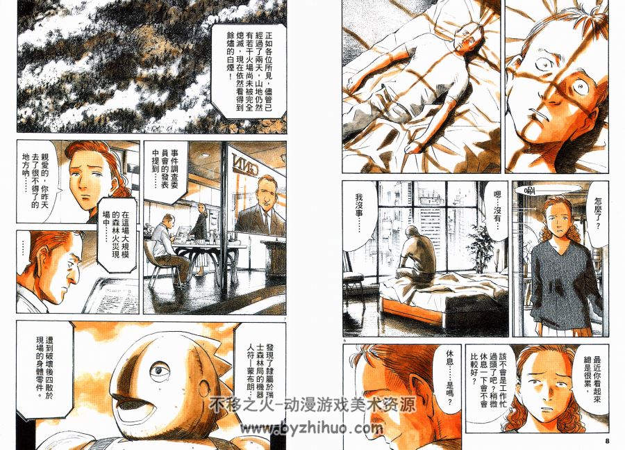 浦泽直树作品《冥王》（PLUTO） 8卷漫画全集 百度网盘下载