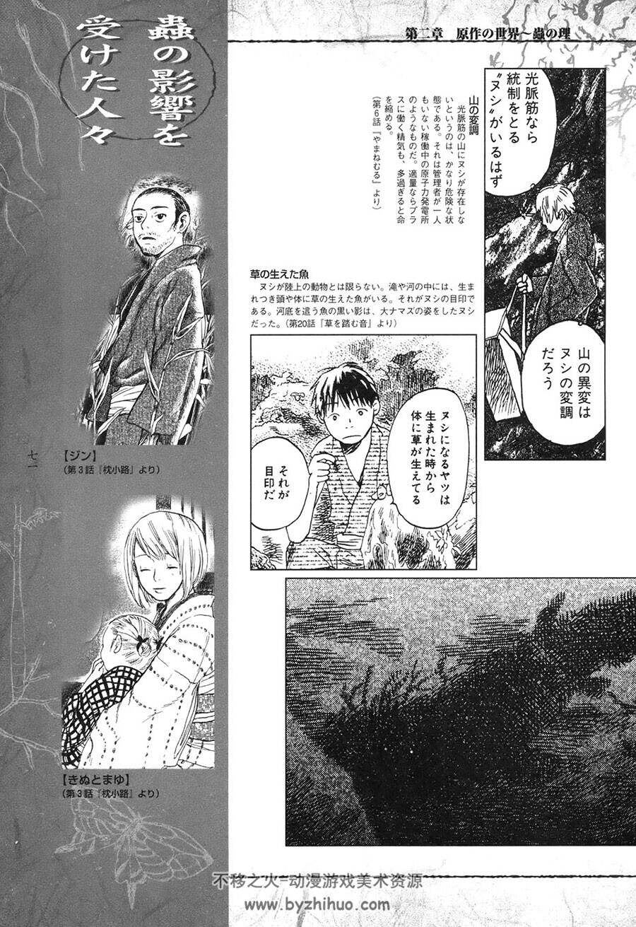 虫师 漆原友纪绘 漫画公式设定集下载