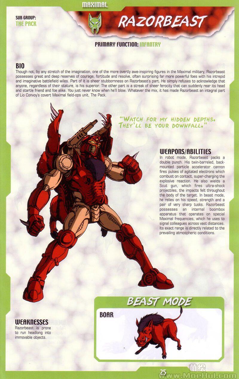 [会员][画集]Transformers Beast Wars Sourcebook 1-4[193P]