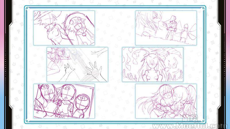 [会员][画集]Neptunia:Sisters VS Sisters Character Artbook Rough Art Collection[19P]