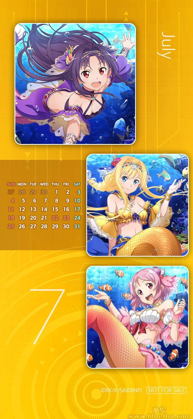 [画集]SAO 2021 Mobile Calendar Wallpapers