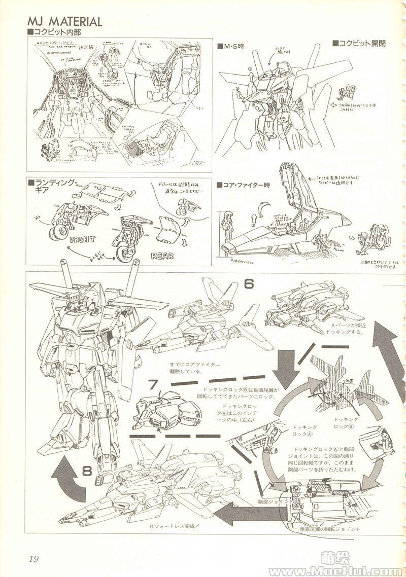 [画集]MJ MATERIAL No.10 GUNDAM ZZ&Z 保存版 設定資料集