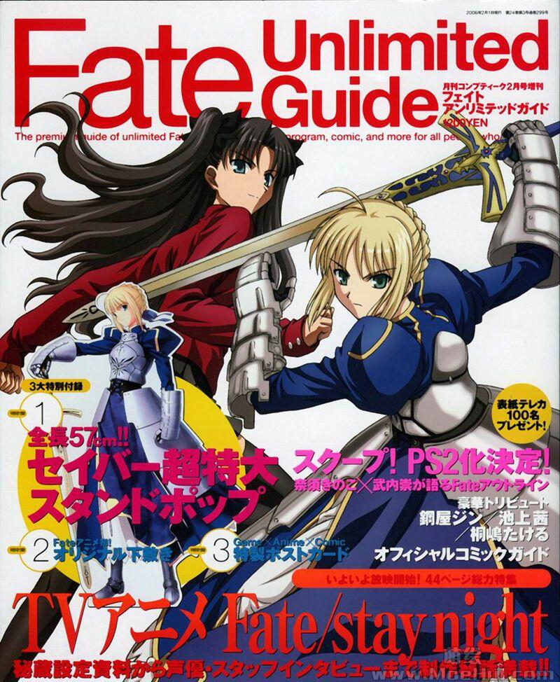 [画集]Fate Unlimited Guide 2006年2月号 コンプティーク2月号増刊 ゲーム