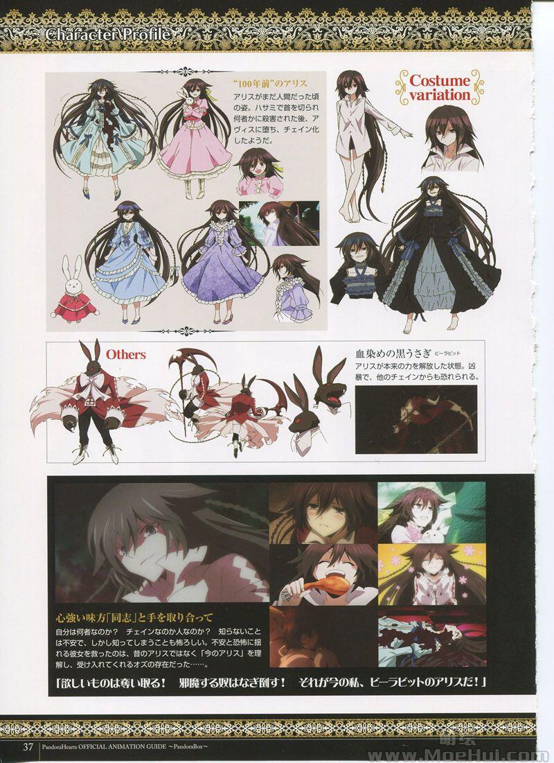 [画集]Pandora Hearts Official Animation Guide Book