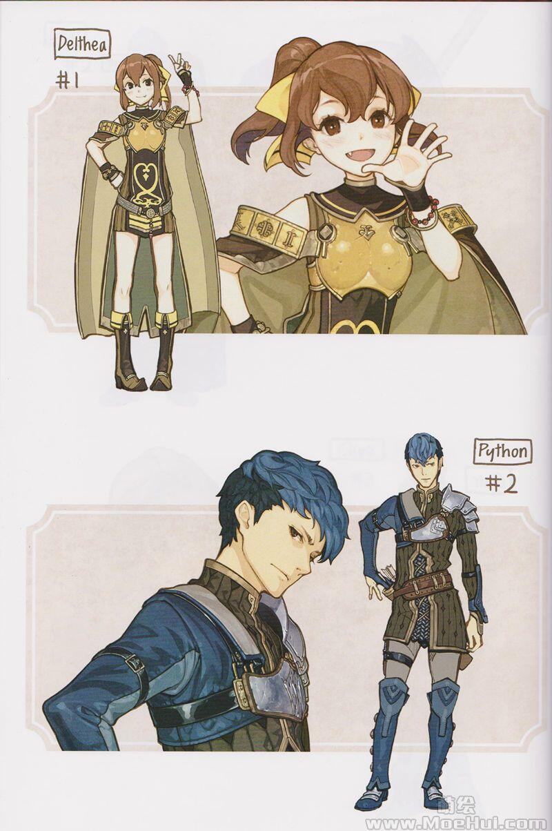 [画集][左(hidari)]火焰之纹章 Echoes 另一位英雄王 设定画集