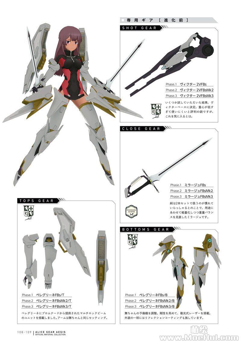 [画集]Alice Gear Aegis(爱丽丝机甲) 官方设定资料集