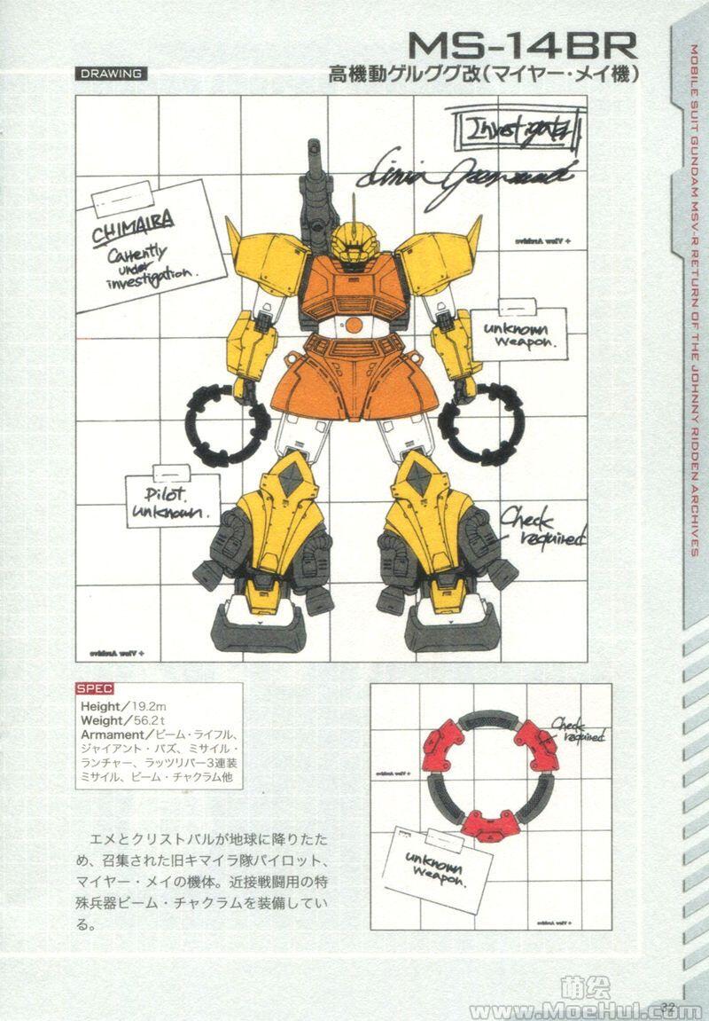 [画集]机动战士高达MSV-R 乔尼·莱登归来 设定集