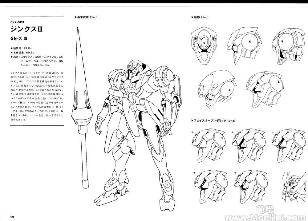 [线稿集]机动战士高达00 线稿设定资料集II