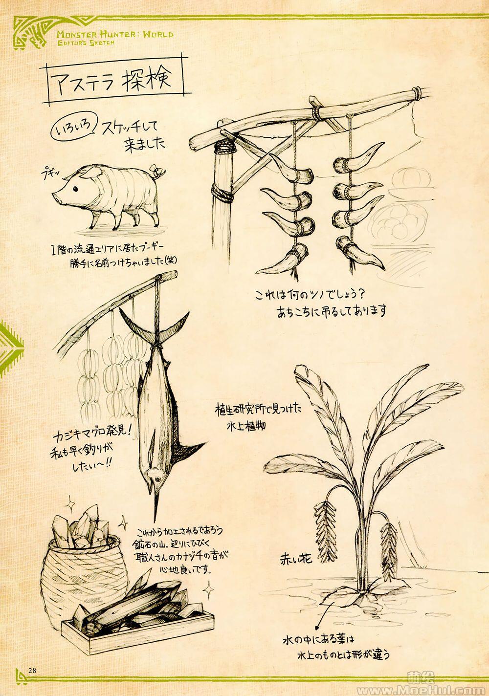 [画集]怪物猎人世界 新大陆素描日记