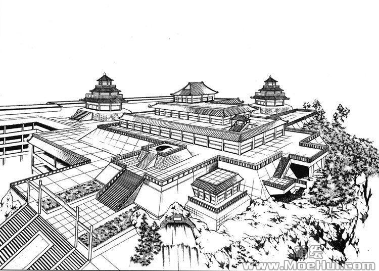 [场景线稿]古代建筑物