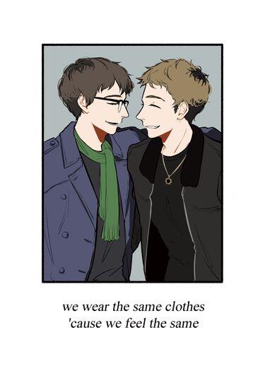 we wear the same clothes ’cause we feel the same