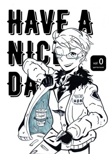 【APH黑白插圖】HAVE A NICE DAY