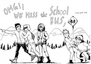 OMG!WE MISS the School Bus!