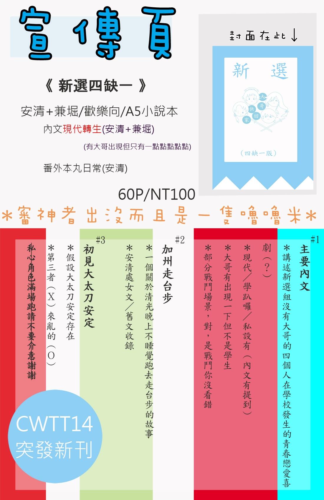 【刀劍亂舞】新選組四缺一