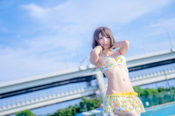 Coser「enako」横浜プール摄影会 今年夏天水着最后一击？