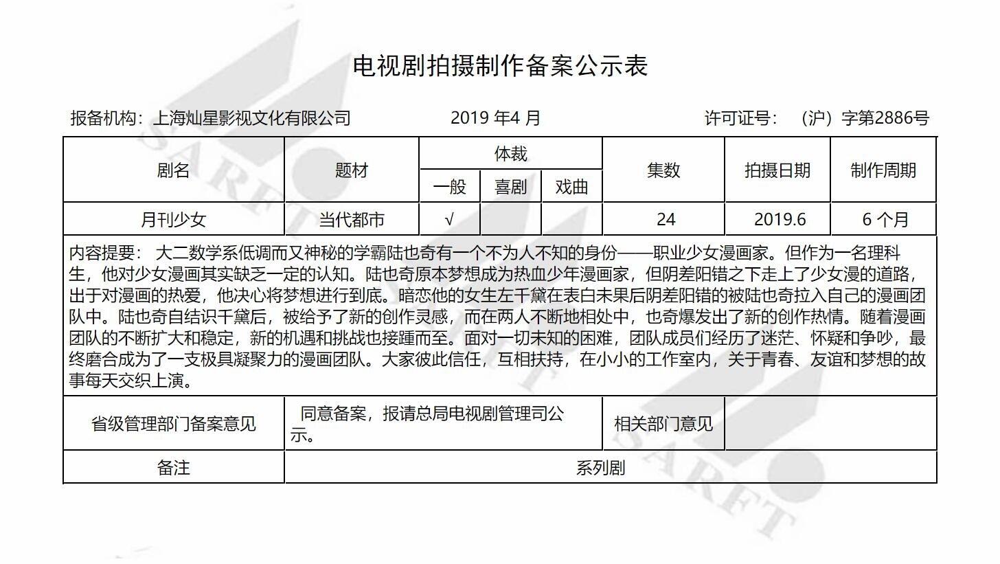 魔改开始？《月刊少女野崎君》国产电视剧改名，男女主名字又变了