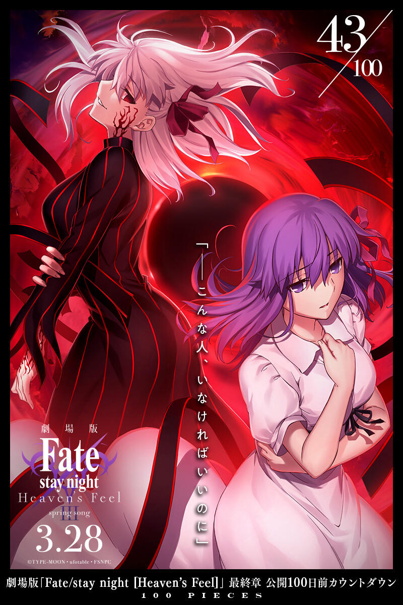 《Fate HF》剧场版最终章开播倒计时100天每日视觉图（47-41）