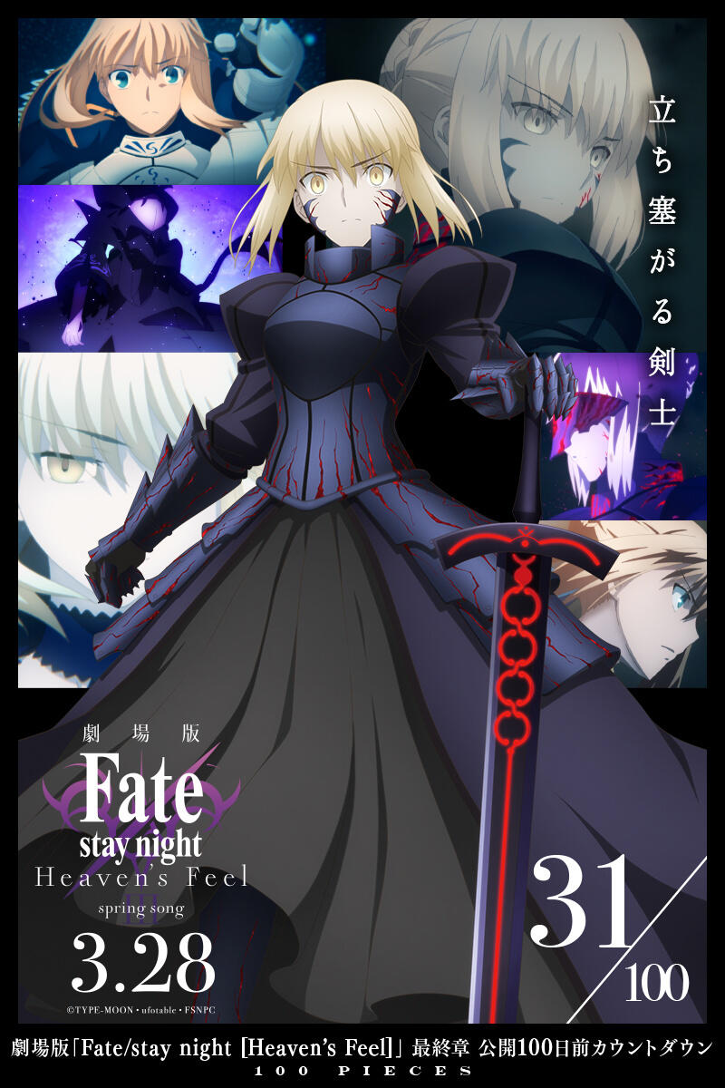 《Fate HF》剧场版最终章开播倒计时100天每日视觉图（33-27）