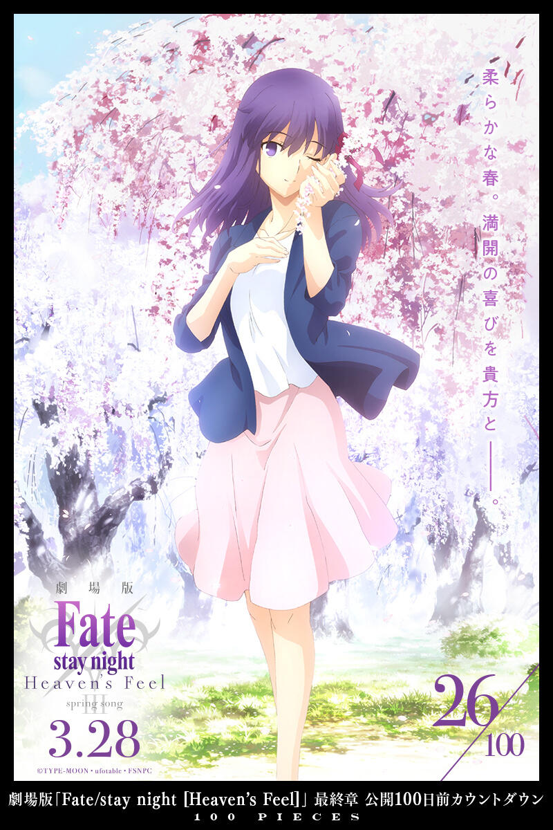 《Fate HF》剧场版最终章开播倒计时100天每日视觉图（26-20）