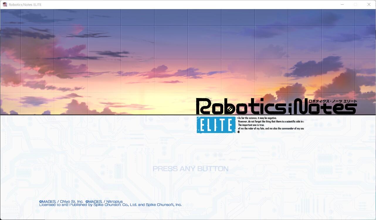 [STEAM]Robotics;Notes/机器人笔记 ELITE 汉化补丁发布[¥198.00]