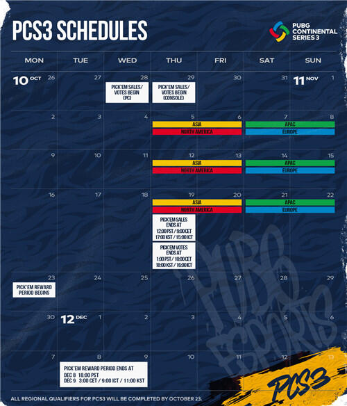 PCS3洲际赛开赛在即，强队集结打响年度收官战