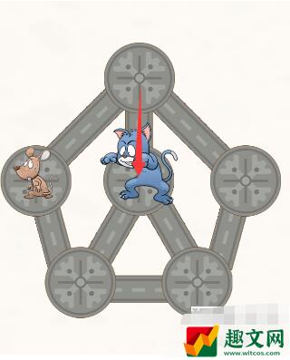 挑战烧脑第14关攻略-第14关猫抓老鼠图文攻略