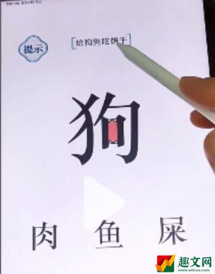 文字的力量第48关给狗狗吃饼干怎么过 攻略图文详解抖音