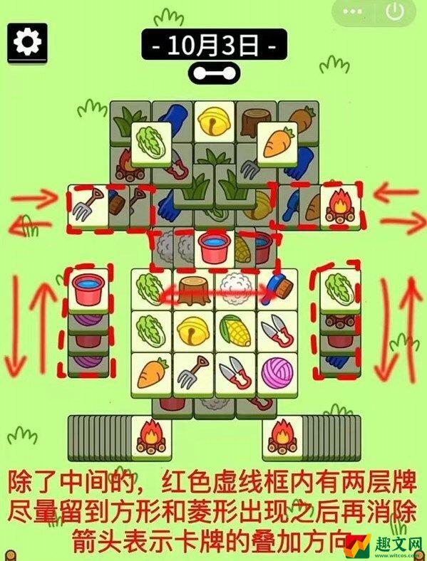 羊了个羊10.3关卡怎么过(10月3日第二关过关介绍)