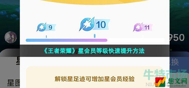 王者荣耀星会员等级怎么提升 星会员等级快速提升方法